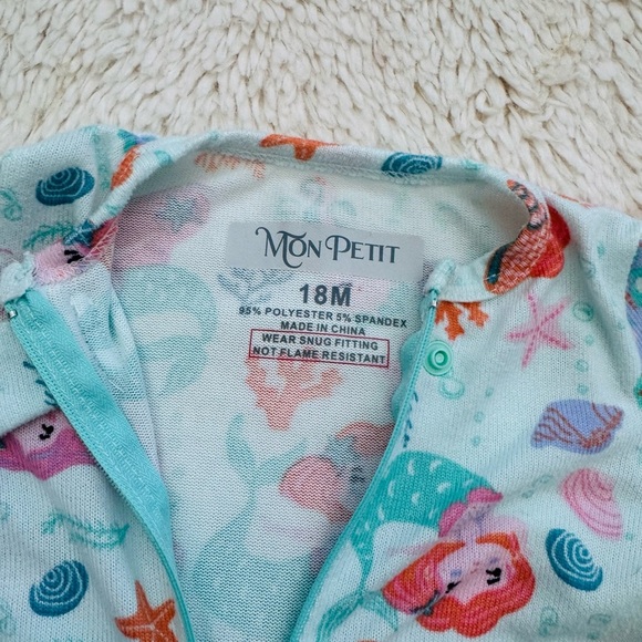 Girls 18 months Mon Petite mermaid pajamas - Picture 2 of 5